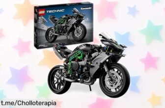 Increíble moto de LEGO Technic Kawasaki Ninja H2R, espectacular oferta para disfrutar montándola con instrucciones 3D. ¡Un regalo que hará brillar los ojos de cualquier niño!