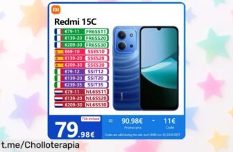 Increíble móvil Xiaomi Redmi 15C con pantalla enorme y cámara de 50MP a precio de risa, ¡no te lo pierdas! Aprovecha esta oportunidad antes que se acabe.