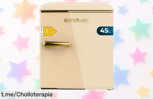 Increíble nevera pequeña Cecotec Bolero CoolMarket TT Origin 45, diseño retro de lujo a un precio irreal que no se repite: ¡Mantén tus bebidas y snacks siempre fríos ya!