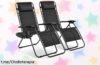 Increíble pack de 2 tumbonas plegables para exterior con portavasos y respaldo reclinable, ¡con descuento loco! Aprovecha y relájate donde quieras.
