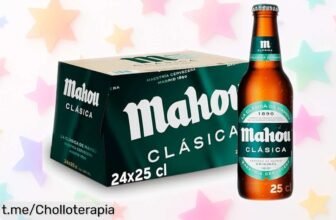 Increíble pack de 24 botellas de Mahou Clásica a precio rebajado: ¡disfruta del auténtico sabor desde 1890 y brinda con amigos en cualquier momento!