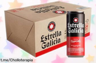 Increíble pack de 24 latas Estrella Galicia Especial a un precio loco que no se repetirá, ¡disfruta cada trago y brinda por esos momentos únicos!