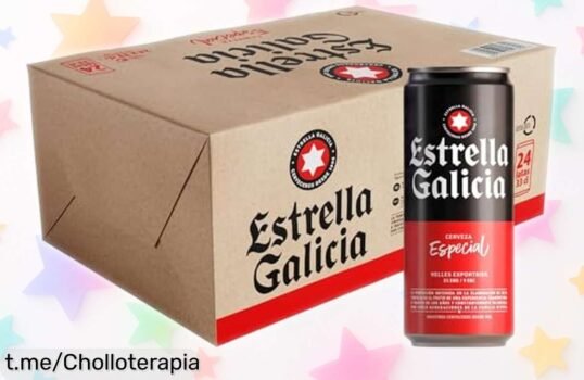 Increíble pack de 24 latas Estrella Galicia Especial a un precio loco que no se repetirá, ¡disfruta cada trago y brinda por esos momentos únicos!