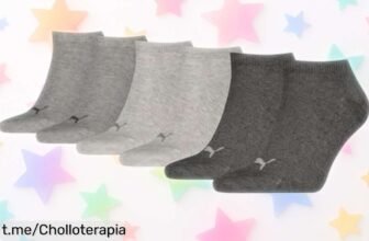 Increíble pack de 3 calcetines unisex PUMA suaves y sin roces a precio loco, para que tus pies estén felices todo el día. ¡No dejes pasar esta oferta espectacular!