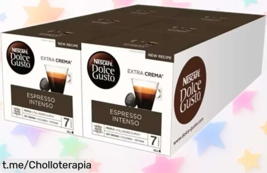 Increíble pack de 96 cápsulas espresso intenso para Dolce Gusto NESCAFÉ a un precio rebajado que no te puedes perder ¡Despierta tus sentidos y saborea la diferencia ya!