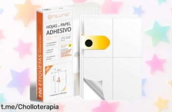 Increíble pack de etiquetas adhesivas blancas Ofituria, ¡te ayuda a organizar sin líos y con un precio loco que no puedes dejar pasar!