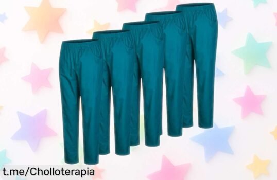 Increíble paquete de 5 pantalones unisex PANTALÓN Sanitarios 58312 a precio rebajado, el uniforme ideal que no se arruga y lo tiene todo para ser tu aliado en cada turno. ¡No te quedes sin él!