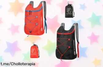 Increíble par de mochilas plegables Feibmir, ligeras y resistentes al agua: ¡ofertón que hará brillar tus aventuras sin arruinar tu bolsillo!