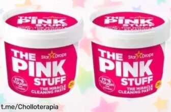Increíble pasta limpiadora Pink Stuff Stardrops en pack doble de 850g a precio loco: ¡elimina la suciedad pegada y transforma tu hogar en un abrir y cerrar de ojos!