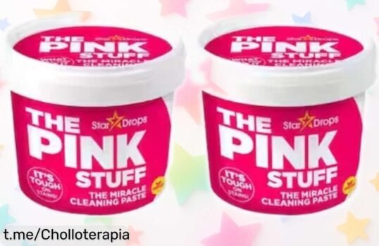 Increíble pasta limpiadora Pink Stuff Stardrops en pack doble de 850g a precio loco: ¡elimina la suciedad pegada y transforma tu hogar en un abrir y cerrar de ojos!