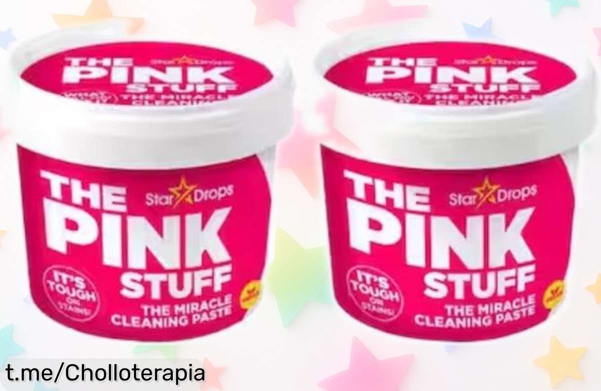 Increíble pasta limpiadora Pink Stuff Stardrops en pack doble de 850g a precio loco: ¡elimina la suciedad pegada y transforma tu hogar en un abrir y cerrar de ojos!