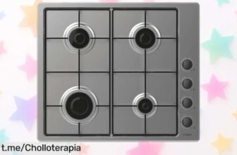 Increíble placa de gas Candy con 4 fuegos y seguridad en llama, ¡rebajada para que cocines feliz por años! No dejes escapar este chollo que cambia tu cocina.