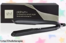 Increíble plancha de pelo ghd Platinum+ con cuidado del color y brillo, ¡no te la pierdas si quieres lucir espectacular sin tirones!