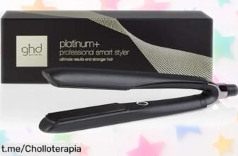 Increíble plancha de pelo ghd Platinum+ con cuidado del color y brillo, ¡no te la pierdas si quieres lucir espectacular sin tirones!