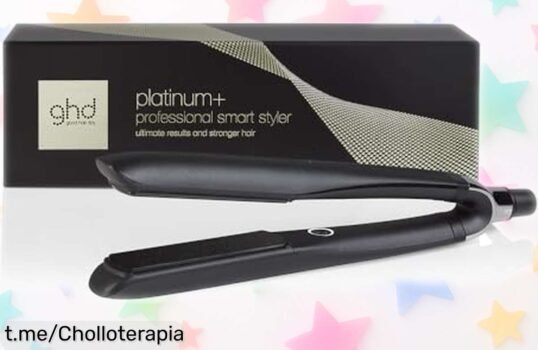 Increíble plancha de pelo ghd Platinum+ con cuidado del color y brillo, ¡no te la pierdas si quieres lucir espectacular sin tirones!