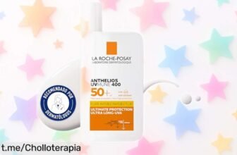Increíble protector solar fluido La Roche Anthelios Shaka SPF 50 a un precio de escándalo, ¡disfruta del sol sin marcas y cuida tu piel! No te lo pierdas.