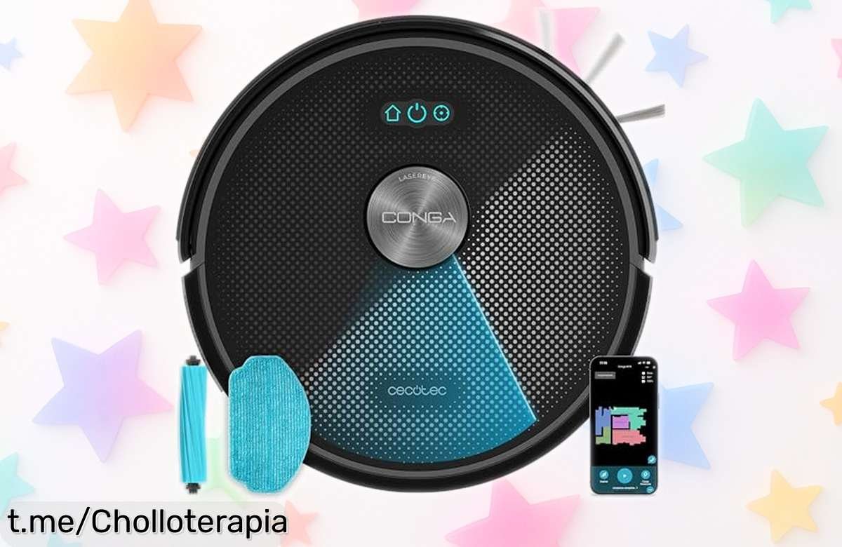 Increíble robot aspirador Cecotec Conga M70 Genesis con succión bestial y láser ultra preciso. ¡Aprovecha este ofertón y disfruta de un suelo impecable sin esfuerzo ya!
