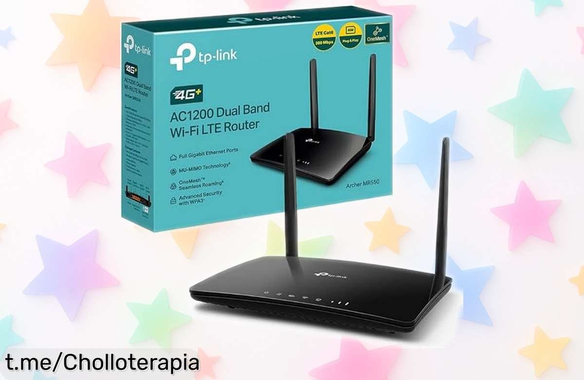 Increíble router 4G TPLink Archer MR550 con velocidad de hasta 300 Mbps y conexión para mil dispositivos a la vez, ¡no te lo pierdas porque está tirado de precio y es un chollazo!
