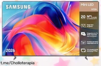 Increíble televisor Samsung 65” Mini LED 4K con sonido mejorado y más de 170 canales gratis, ¡aprovecha este ofertón que transforma tus noches en cine!
