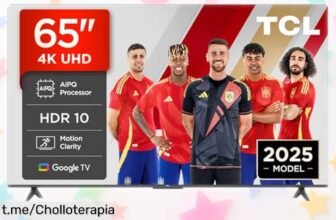 Increíble televisor TCL 65V6C de 65 pulgadas con imagen 4K espectacular y Google TV integrado, ¡apróvecha este súper chollo que no te puedes perder!