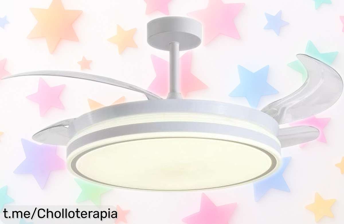 Increíble ventilador de techo Bel Air Home Atenas con luz LED y mando a distancia, ¡súper chollo que hará de tu hogar el lugar perfecto! Aprovecha antes que se agote.