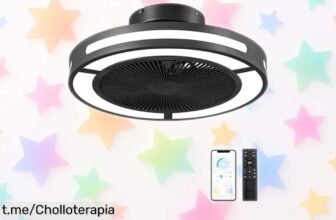 Increíble ventilador de techo sin aspas Ohniyou 19: aire fresco y luz regulable en tu hogar, ¡a un precio que vuela! Aprovecha este chollo antes de que se agote.