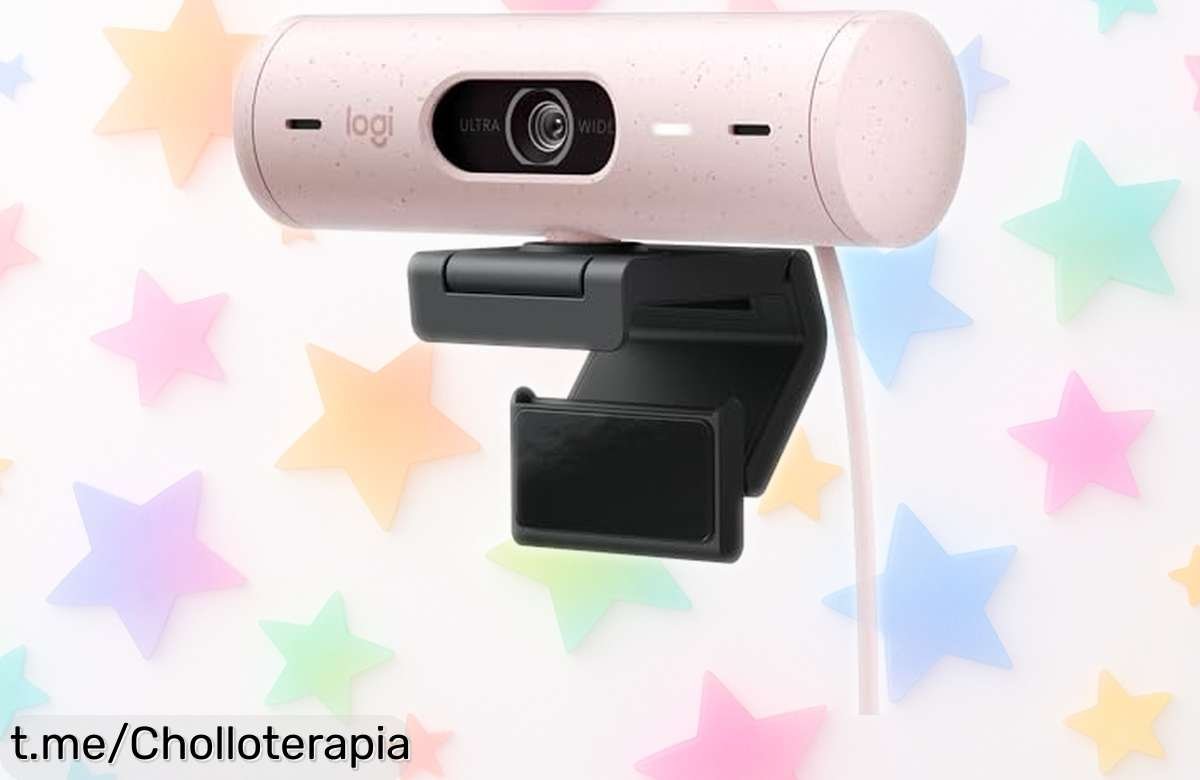Increíble webcam Logitech Brio 500 HD con ajuste automático y micrófonos anti-ruido, ahora a un precio loco que no podrás dejar escapar. ¡Conéctate al mundo ya!