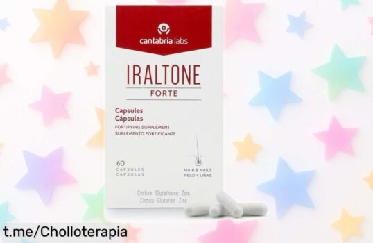 Increíbles cápsulas Iraltone Forte para frenar la caída del pelo, ¡super oferta con un precio loco que no podrás dejar escapar! Recupérate y siéntete genial hoy mismo.