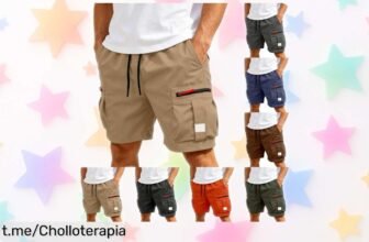 Increíbles pantalones cortos cargo para hombre: Maximizan tu estilo y organización, ¡aprovéchalos ahora que este ofertón no se repite!
