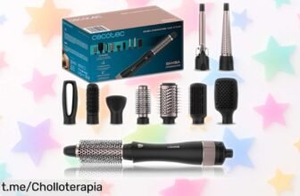 Inmejorable cepillo de aire Cecotec Bamba CeramicCare 10 en 1 con 10 cabezales intercambiables a un precio reventado, ¡renueva tu look y sorpréndete ya!