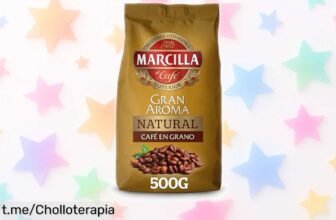 Intenso café en grano Marcilla Gran Aroma 500g al mejor precio del mercado: ¡despierta tus sentidos y llévate este chollo antes de que se agote!