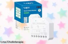 Interrumpor inteligente Tapo S112 para luces y persianas, ¡aprovecha este precio de ganga y controla todo desde tu móvil! No te quedes sin el control total en casa.