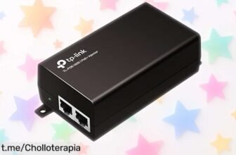 Inyector PoE+ TPLink TL‑POE160S para cámaras y WiFi, ¡con este super chollo enchufas todo sin líos! Aprovecha esta caída de precio antes de que se acabe.