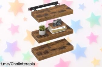 Juego de 3 estantes flotantes VASAGLE LWS24BX a precio loco; dales un toque rústico a tus paredes y organiza tu hogar en solo dos minutos. ¡No te quedes sin el tuyo!