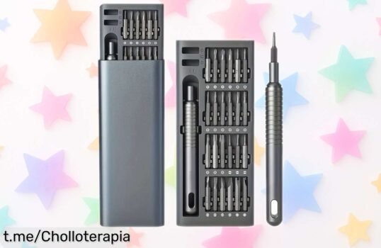 Juego de destornilladores de precisión 24 en 1 para que desarmes y reparares tus gadgets a un precio rebajado irresistiblemente bajo, ¡recupera lo que amas hoy mismo!