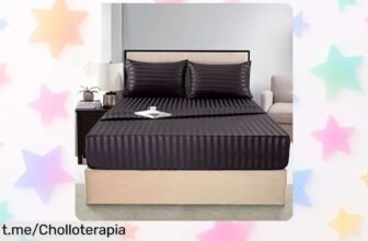 Juego de sábanas de seda satinada individual con ajuste perfecto y antiarrugas a un precio increíble que hará sonreír a tu piel y pelo. ¡No te quedes sin ellas!