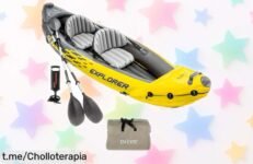 Kayak hinchable para 2 personas Intex Explorer K2 a un precio rebajado que no podrás dejar escapar, ¡sal y vive la aventura que mereces ya!