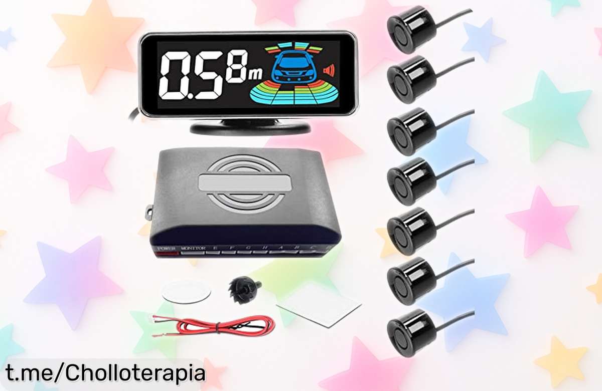 Kit de sensores de aparcamiento Shkalacar con 8 unidades, mejor precio que nunca para cuidar tu coche, ¡no te lo pierdas o tendrás un gran cabreo!