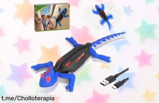 Lagarto teledirigido Gecko Radio Control que escala paredes y techos, diversión nocturna con LEDs rojos ¡Vivencias emocionantes para los peques al mejor precio!