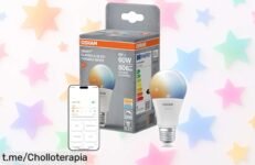 Lámpara LED inteligente OSRAM SMART+ a un precio loco: regula su luz desde el móvil o con voz y transforma tu espacio diario. ¡Cómprala ya antes de que se acabe esta peazo oferta!