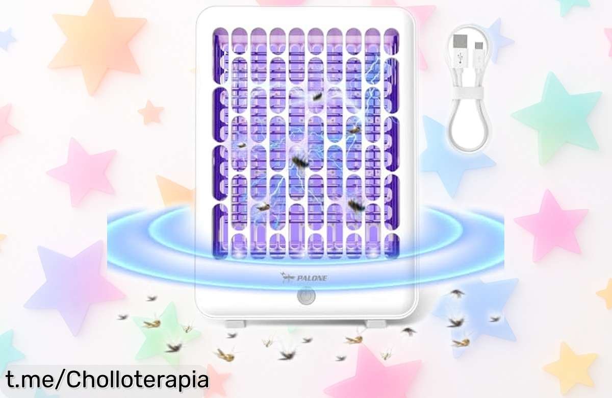 Lámpara antimosquitos Palone con luz UV y triple red, ¡un ofertón que no puedes dejar escapar y que hará de tus noches un espacio libre de zancudos!