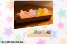 Lámpara de sal HUIKUANGEU con luz multicolor: transforma tu hogar en un oasis de paz a un precio nunca visto, ¡aprovéchala y llena de buena energía cada rincón!
