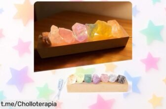 Lámpara de sal HUIKUANGEU con luz multicolor: transforma tu hogar en un oasis de paz a un precio nunca visto, ¡aprovéchala y llena de buena energía cada rincón!