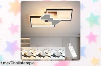 Lámpara de techo Baerolc con mando y diferentes modos: ¡una oferta que parece un regalo para transformar tu salón o dormitorio! No te quedes sin ella, ¡hazla tuya ya!
