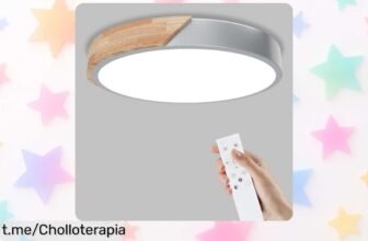 Lámpara de techo LED Yexati con mando a distancia, ¡rebajada y lista para iluminar tu hogar! Descubre el chollo que hará brillar tus espacios.