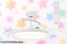 Lámpara de techo con ventilador Philips Solr: luz ajustable y frescura en casa a un precio que no podrás creer, ¡no te lo pierdas!