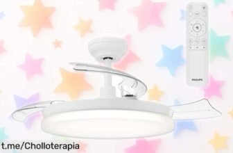 Lámpara de techo con ventilador Philips Solr: luz ajustable y frescura en casa a un precio que no podrás creer, ¡no te lo pierdas!