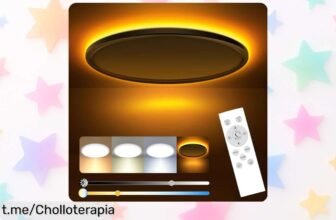 Lámpara de techo slim Slochi, ¡el auténtico chollo que transforma tu hogar! Controla la luz a distancia y crea el ambiente ideal sin esfuerzo. Aprovecha esta oferta única ahora mismo antes de que volá.