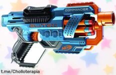 Lanzador de dardos Nerf 2.0 Commander RC6, ¡super chollo para divertir a lo grande en el exterior! Dispara rápido y disfrútalo antes que se agote esta oferta increíblemente rebajada.
