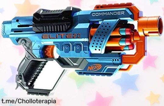 Lanzador de dardos Nerf 2.0 Commander RC6, ¡super chollo para divertir a lo grande en el exterior! Dispara rápido y disfrútalo antes que se agote esta oferta increíblemente rebajada.